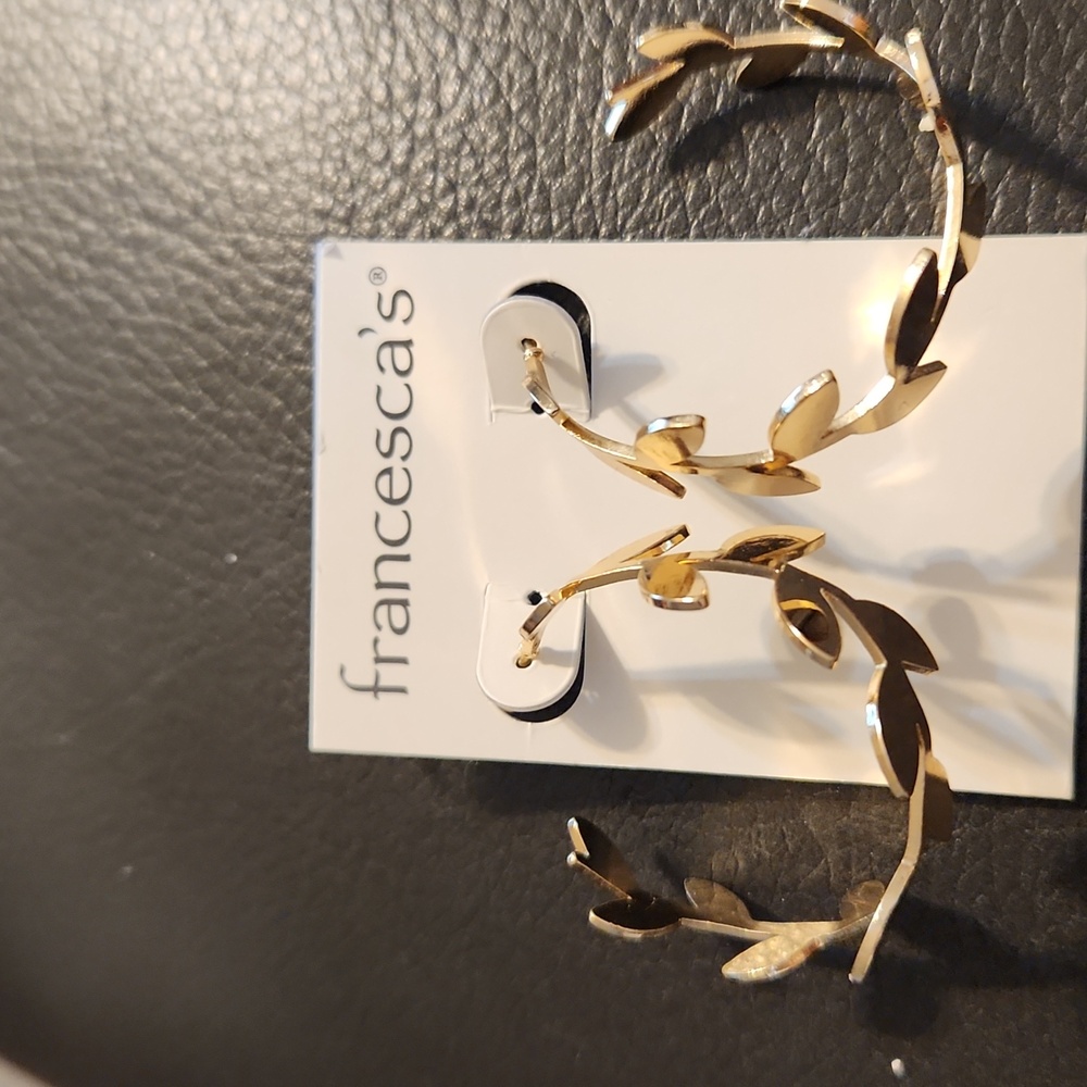 Gold hoop earrings